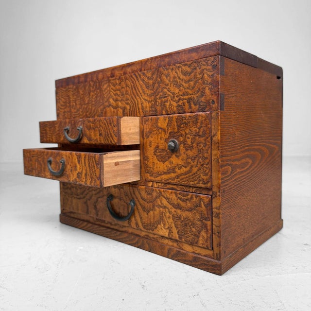 1920s Antique Japanese Haribako Sewing Box, 1920s For Sale - Image 5 of 13