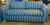 Nautical Coastal Blue & Yellow Stripe Sofa Pull Out Sleeper Couch For Sale - Image 3 of 6