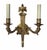 Pair of 1900s Style Neoclassical Two Light Wall Sconces.