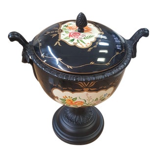 Maitland Smith Cloisonne Pot With Lid For Sale