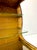 Antique Tabletop Hand-Painted, Fabric-Lined Display Cabinet With Glass Shelves For Sale - Image 9 of 12