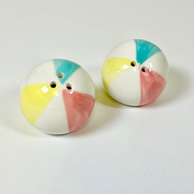Nothing says fun at the beach like a beach ball. This set of Mid-Century Salt and Pepper Shakers will add a whimsical...