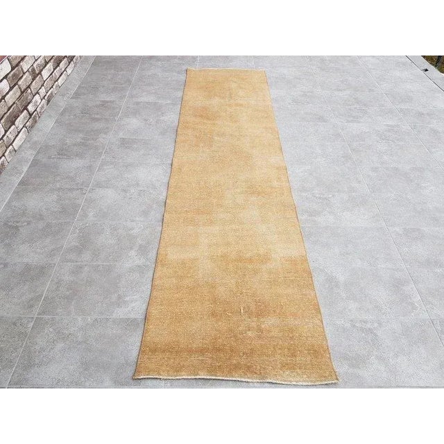 1960s Decorative Low Pile Vintage Runner Rug For Sale - Image 10 of 10