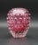 Incredible mouth-blown Murano glass vase in rare pink bugnato from the middle of the last century. This wonderful object...
