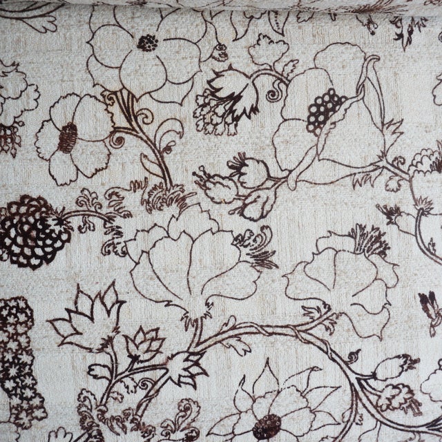 Wood Floral Print Sofa by Carsons, 1970s For Sale - Image 7 of 8