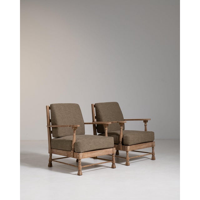 Tan 19th Century France Mid-century Modern Tan Wood Armchair For Sale - Image 8 of 11