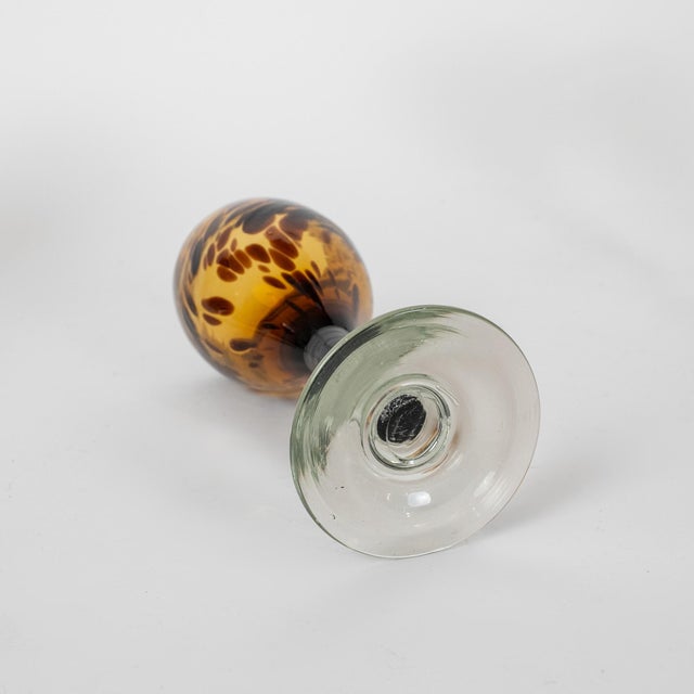 1950s Mid-Century Italian Handblown Glass Goblets - Set of Six For Sale - Image 9 of 12