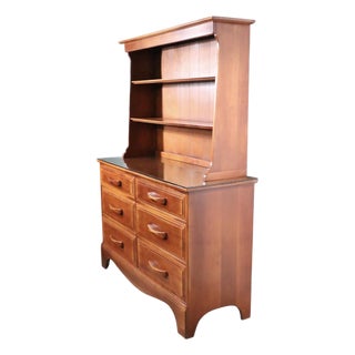 Mid 20th Century Cushman Colonial Hutch Sideboard Server Credenza For Sale