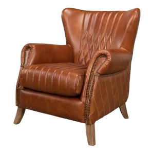 Classic Quilted Leather Armchair