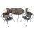 Mid 20th Century Attributed to Tempestini for Salterini RadarModern Patio Set, 5 Pieces For Sale