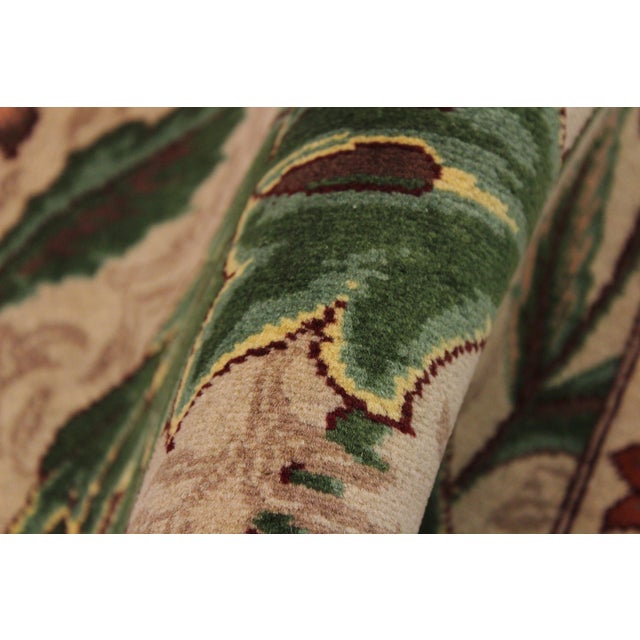 Beautiful 1990's Pak-Persian Beige/Green Wool Rug - 2'0'' X 3'2'' For Sale In New York - Image 6 of 9