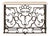 French Style Louis XV St. Wrought Iron and Marble Freestanding Console For Sale