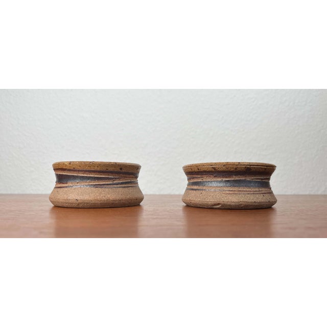 Mid-Century Modern Danish Studio Pottery Bowls by Tue Poulsen for Tue Keramik, 1960s, Set of 2 For Sale - Image 12 of 13