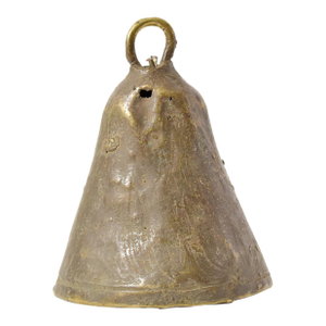 19th Century Benue Brass Bell From Nigeria