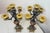 Neoclassical Pair Antique Ornate 1800's Patinated Gilt Bronze Marble Neoclassical Candelabras For Sale - Image 3 of 14