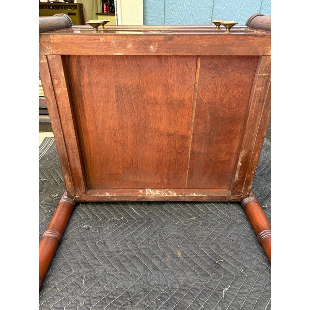 Antique Federal American Walnut Sheraton Style Side Table 19th Century Mahogany For Sale - Image 12 of 12