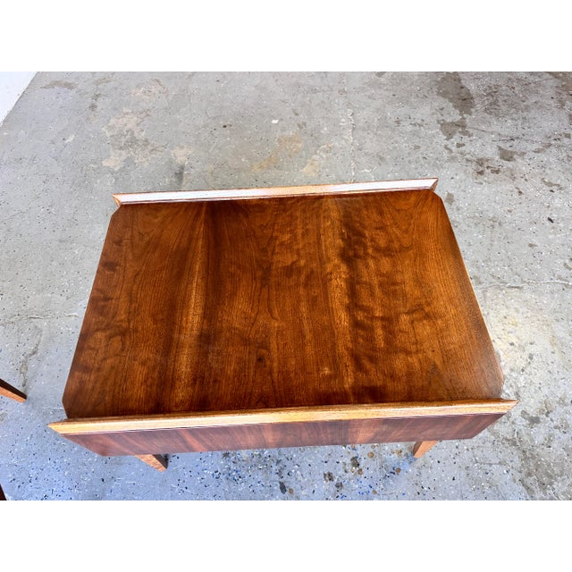 Wood 1960s Mid Century Modern Walnut End Tables First Edition Collection by Lane For Sale - Image 7 of 10