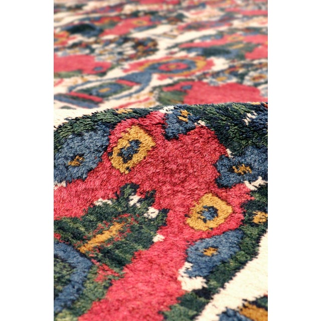 Traditional Pasargad Home Antique Afshar Multi Wool Area Rug, 8' 7'' X 11' 8'' For Sale - Image 3 of 5