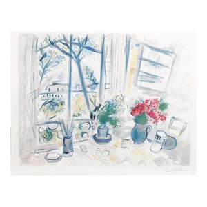 Fleurs Du Parc, Marc Chagall (After), Lithograph