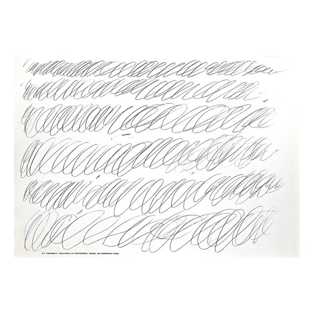 Cy Twombly Exhibition at Galleria La Tartaruga Poster, 1968 For Sale