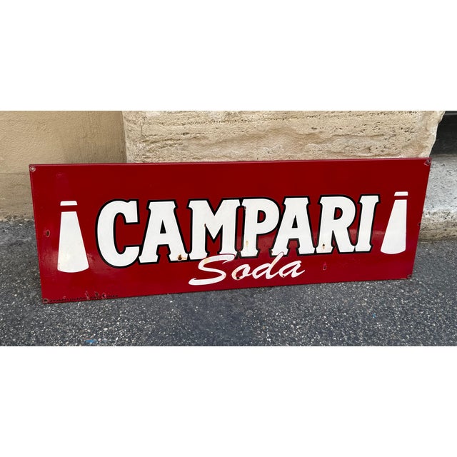 Mid-Century Modern Vintage Campari Soda Sign,1960s For Sale - Image 3 of 8