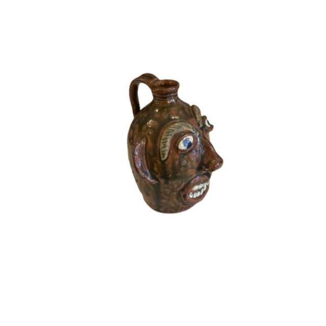Miniature Face Jug by Albert Hodge Vale Nc For Sale In Louisville - Image 6 of 6