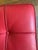 Mid-Century Modern Authentic Design Within Reach Barcelona Stools – Red Tufted Leather & Chrome X‑Base – Set of 2 For Sale - Image 3 of 14