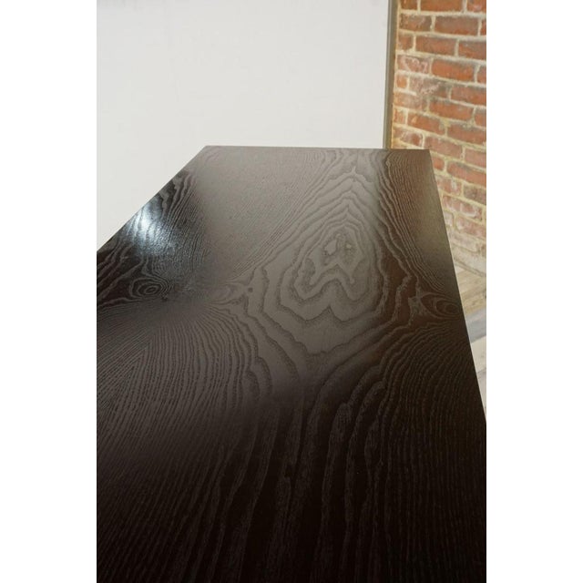 Vintage Black Wooden and Strawberry Pink Velvet Chest of Drawers from Poltrona Frau, 1970s For Sale - Image 6 of 10