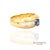 18k Gold Blue Sapphire and Diamond Ring Metal Type: 18k Yellow Gold Total Item Weight: 4.73 Grams Ring Size: 6.5...
