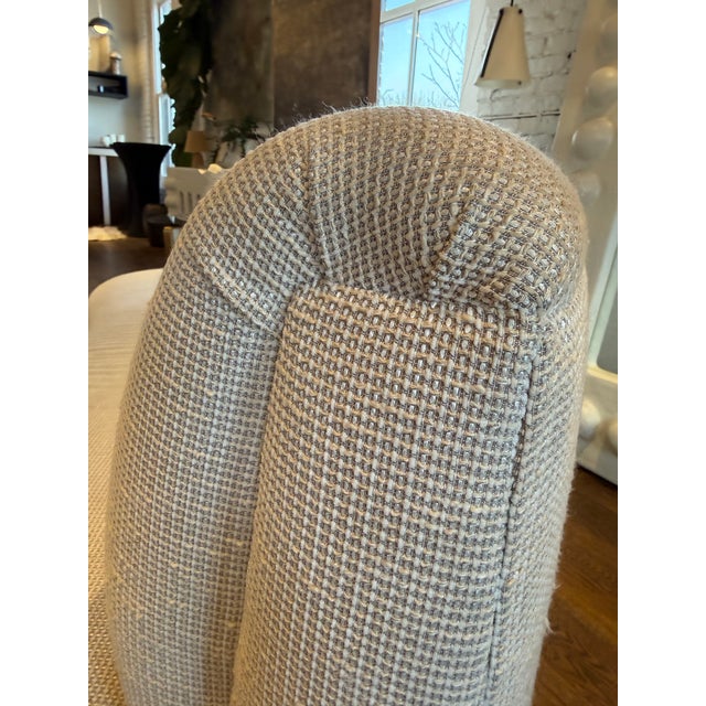 Textile One Vintage Kidney Shaped Sofa For Sale - Image 7 of 12