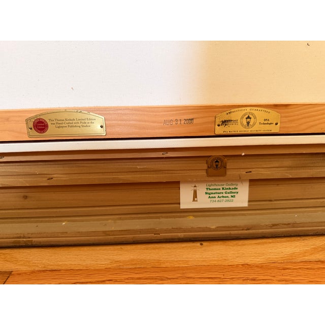 Nautical Thomas Kinkade “Perseverance” Framed Limited Edition – Life Values Collection I, Nautical Seascape For Sale - Image 3 of 10