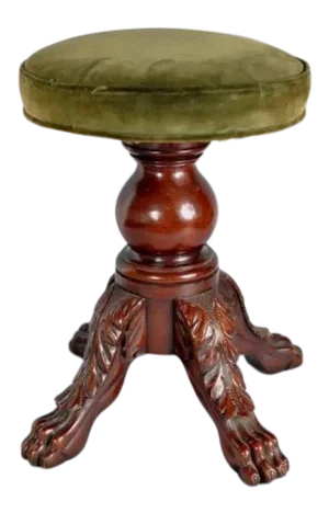 Early 19th Century American New York Classical Mahogany Empire Stool