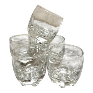 Set of Six Barware Petite Vintage Shot Glasses For Sale