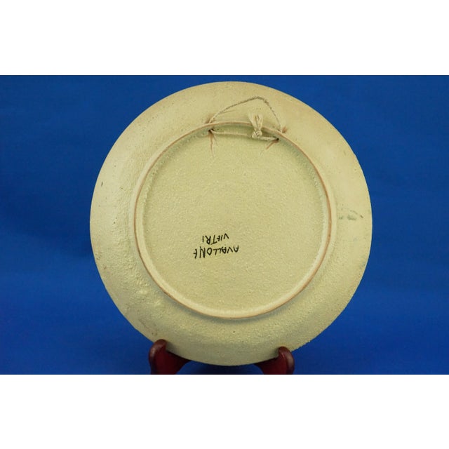 Ceramic Plate with Sailing Ship at Sea Motif attributed to Guido Gambone for Avallone Vietri, Italy, 1920s For Sale - Image 18 of 18