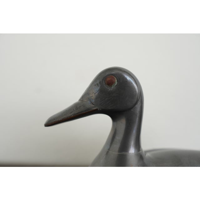 Vintage Mixed-Metal Duck Trinket Box For Sale - Image 13 of 18