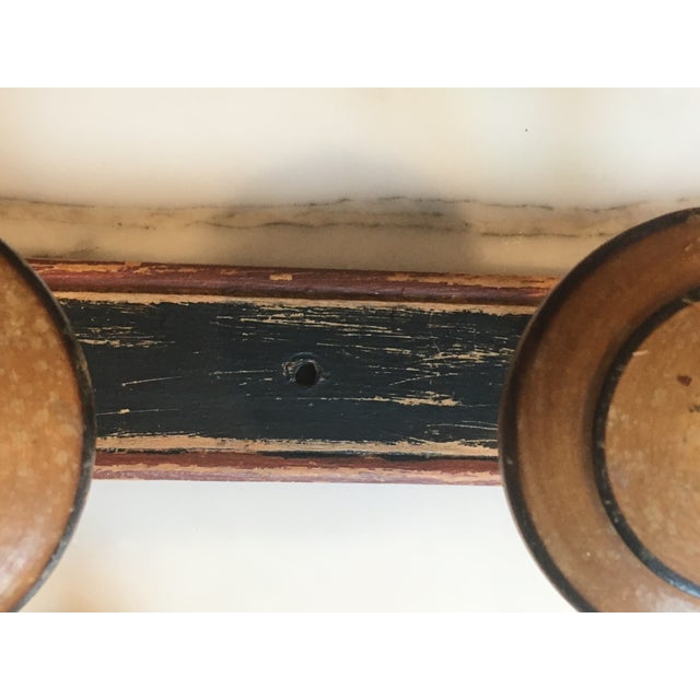 Antique Vintage French Wall Mounted Wood Coat Rack Chairish