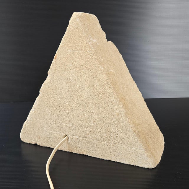Vintage Stone Pyramid Table Lamp, 1970s For Sale - Image 13 of 15