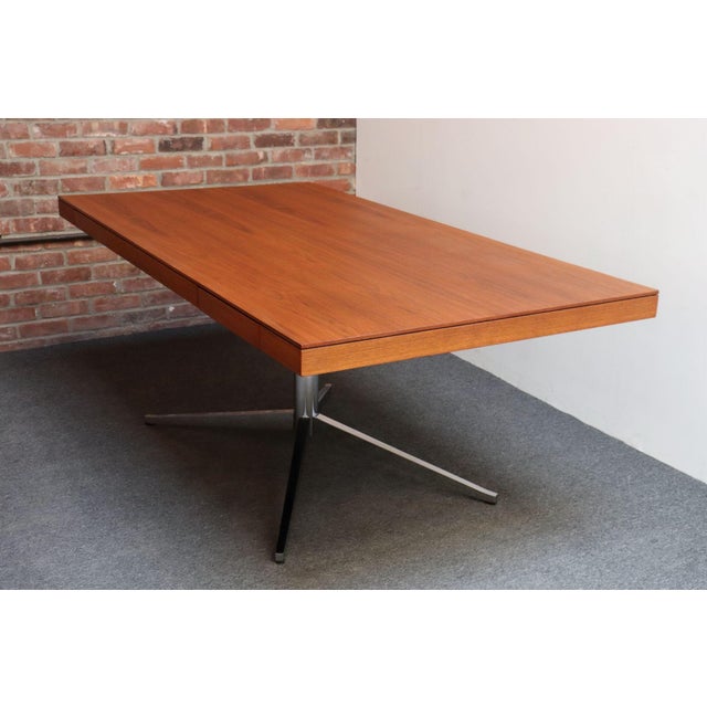 This Executive Table/Partners Desk Model 2485D originally designed by Florence Knoll for Knoll Associates in 1961 (this...