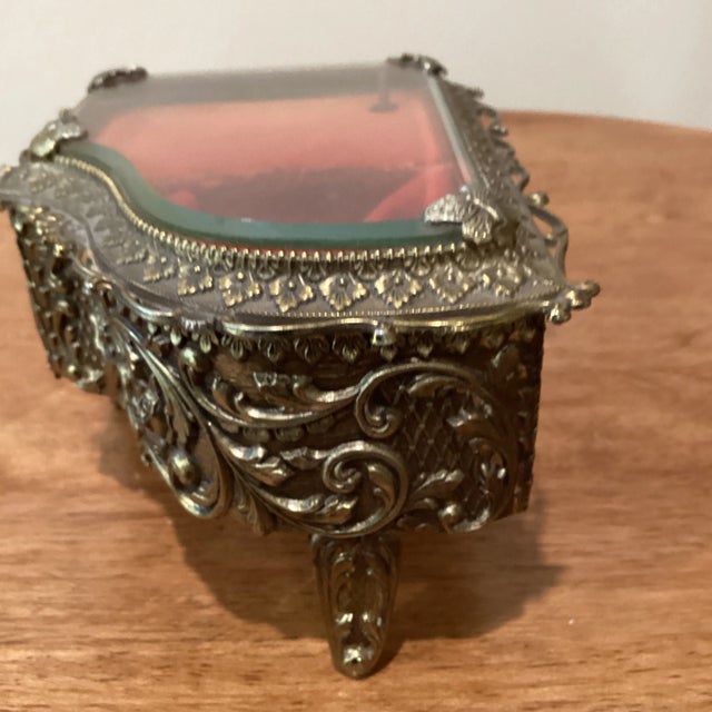 Vintage Mid 20th Century Musical Piano Jewelry Solid Brass Gold Gilt Ormolu Love Story Japan For Sale In Chicago - Image 6 of 13