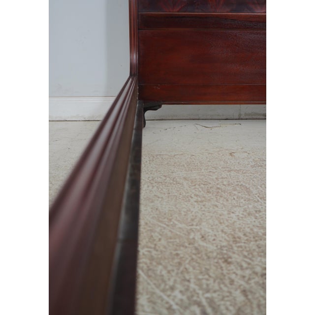 Brown Thomasville Queen Size Mahogany Sleigh Bed For Sale - Image 8 of 12