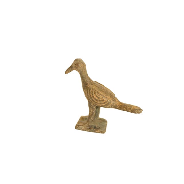 1970s Vintage African Bronze Bird For Sale - Image 5 of 5