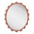 Fleur Home Garden District Valmont Oval Mirror in Red Earth, 42x48 For Sale