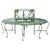 French Style Green Metal Circular Tree Garden Bench For Sale - Image 6 of 6