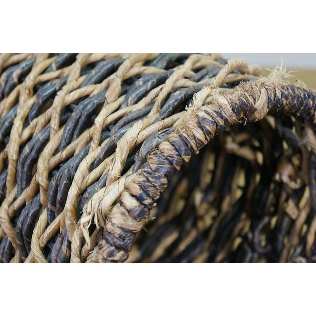 Large Vintage Wicker Wrap for Glass Demijohn Wine Bottle Carboy Jug 9" X 24" For Sale - Image 10 of 10