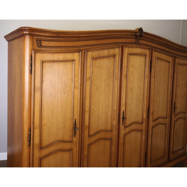 Vintage French Louis XVI Style Wardrobe For Sale - Image 3 of 13