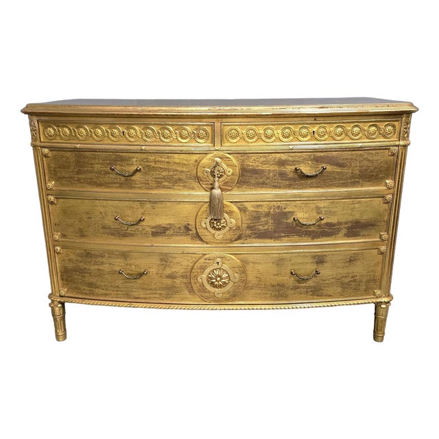French Gilded Chest of Drawers For Sale