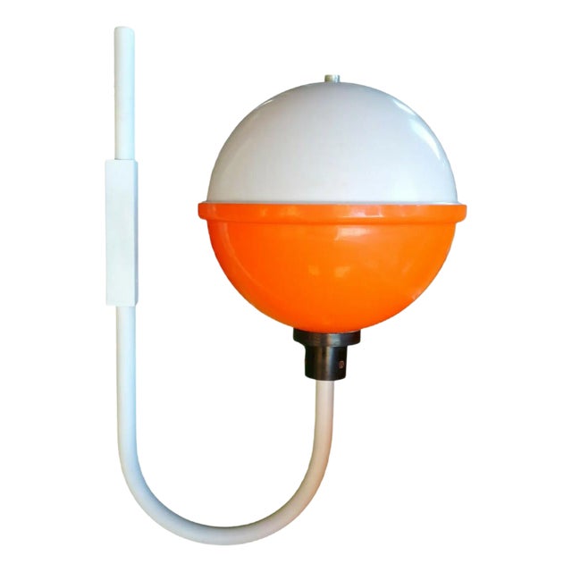 Large Acrylic Glass Wall Lamp, 1970s For Sale