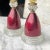 Antique Victorian Cranberry Boudoir Glass Hobnail Lamps - a Pair For Sale - Image 11 of 13