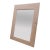 Antique Raised-Panel Farmhouse Mirror — Chippy Greige Paint, Beveled Glass, Heavy Solid Wood For Sale