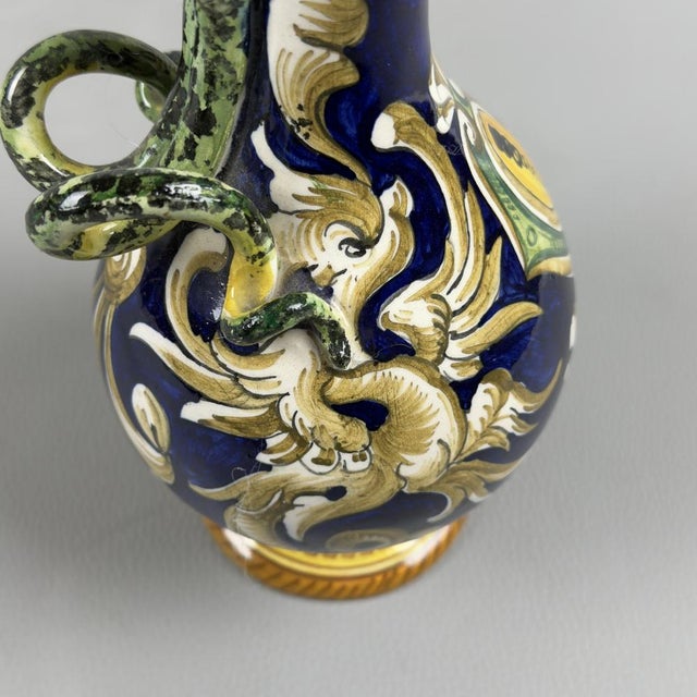 Sesto Fiorentino Majolica Amphora Vase from Carraresi & Schmid, 1940s For Sale - Image 11 of 14